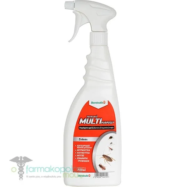 Dominate Plus Tetrapiu Multi Purpose Insecticide Liquid Spray, 750ml