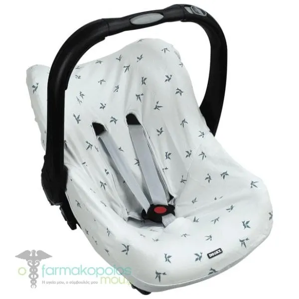 Dooky Car Seat Cover (Egg) 0m+, 1pc - Grey Jade