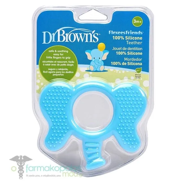 Dr. Brown's Elephant Silicone Teether 3m+ 17/TE002, 1pc