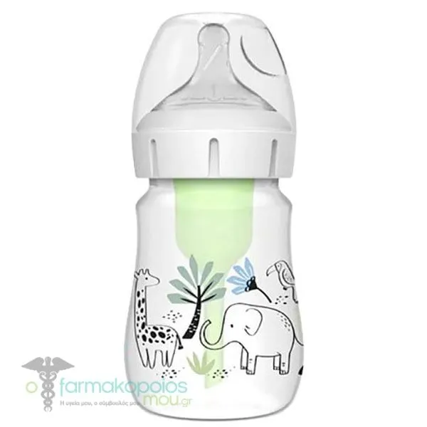 Dr. Brown's Baby Bottle Natural Flow Anti-Colic Options+ WB51009 0m+, 150ml - Καμηλοπάρδαλη