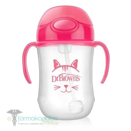 Dr. Brown's Baby's First Straw Cup 6m+ Pink, 270ml