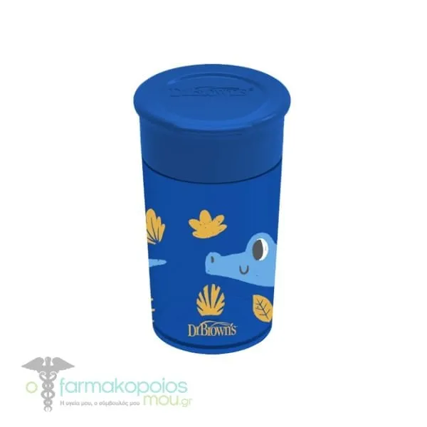 Dr. Brown's Cheers 360° Κύπελλο για Μωρά 9m+, 300 ml - μπλε