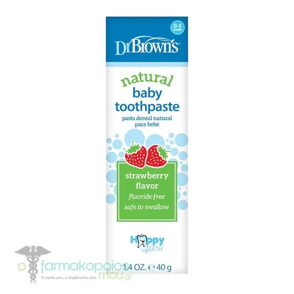 Dr. Brown's Natural Baby Toothpaste Strawberry, 40gr