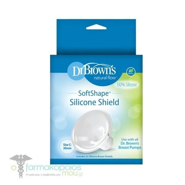 Dr. Brown's SoftShape Χοάνες Σιλικόνης Μεγάλου Μεγέθους 30mm, 2τεμ