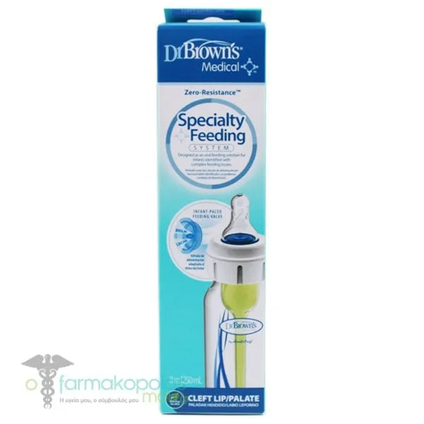 Dr. Brown's Specialty Feeding System Plastic Anti-Colic Baby Bottle with Silicone Nipple for 0m+, 250ml