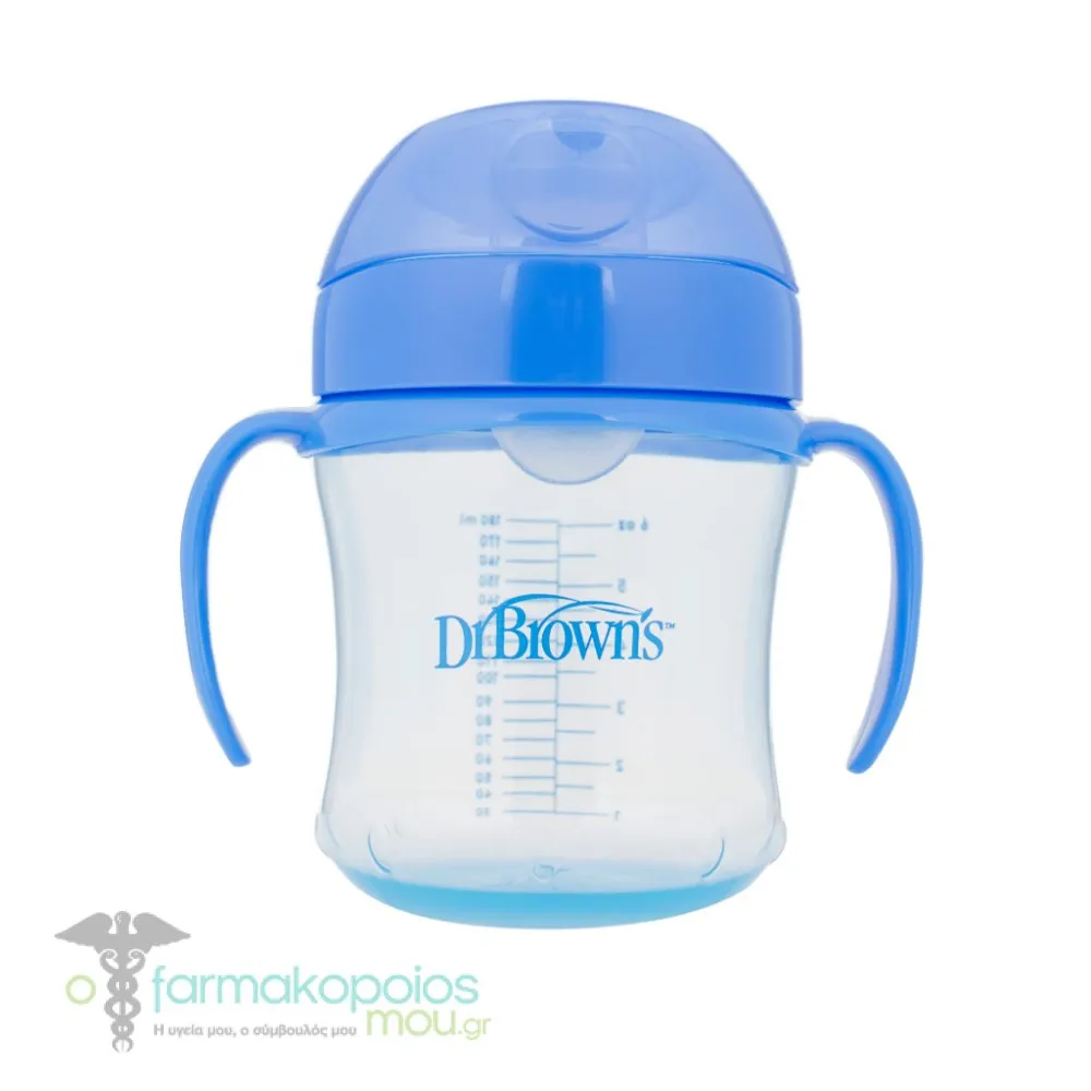 Dr. Brown's (TC 61001) Soft-Sprout Transition Cup, 180ml - Μπλέ