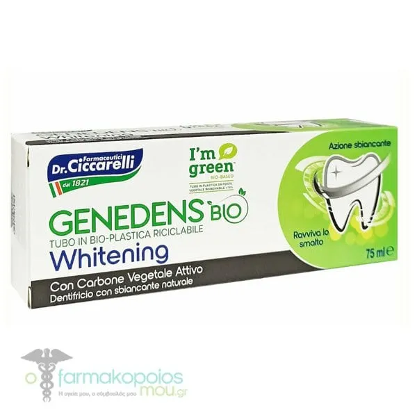 Dr. Ciccarelli Genedens Bio Whitening Toothpaste with Natural Carbon, 75ml