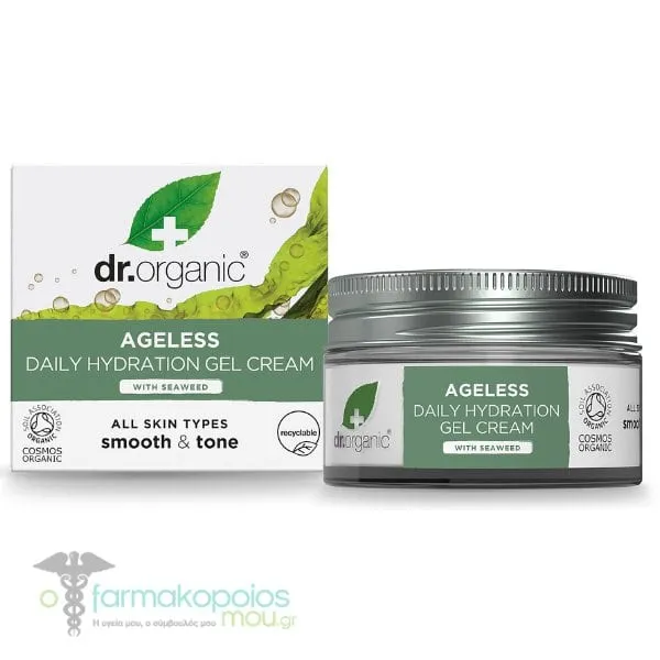 Dr. Organic Ageless Daily Hydration Gel Cream with Seaweed, 50ml