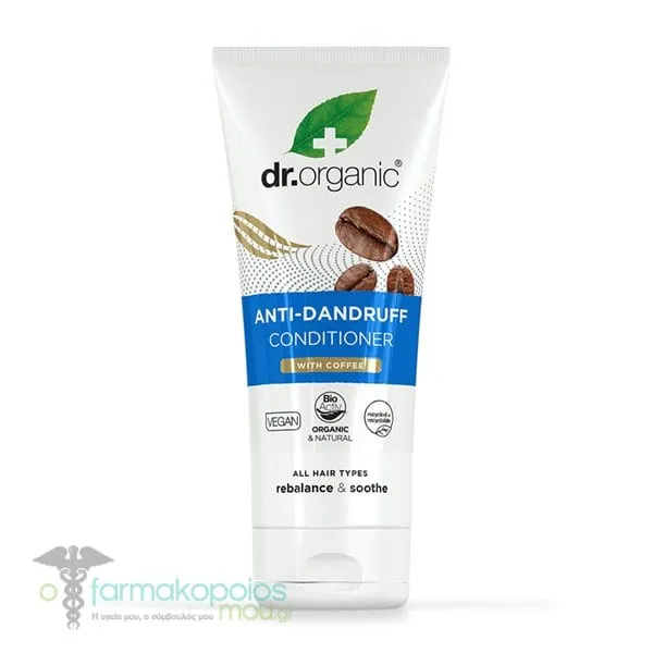 Dr. Organic Anti-Dandruff Conditioner with Coffee, 200ml