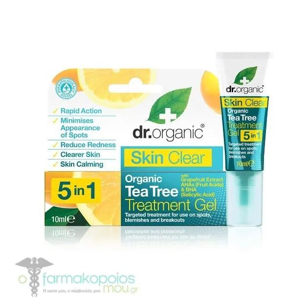Dr. Organic Skin Clear Organic Tea Tree Treatment Gel, 10ml