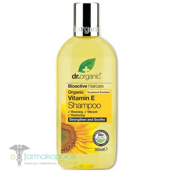 Dr. Organic Vitamin E Shampoo, 265ml