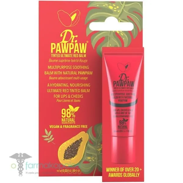 Dr. PawPaw Tinted Ultimate Red Balm, 10ml