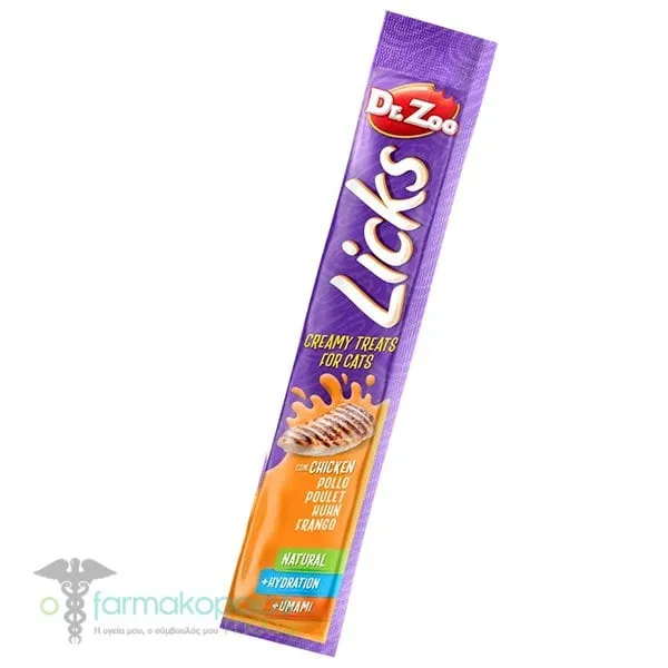 Dr. Zoo Licks Creamy Treats for Cats with Chicken, 15g