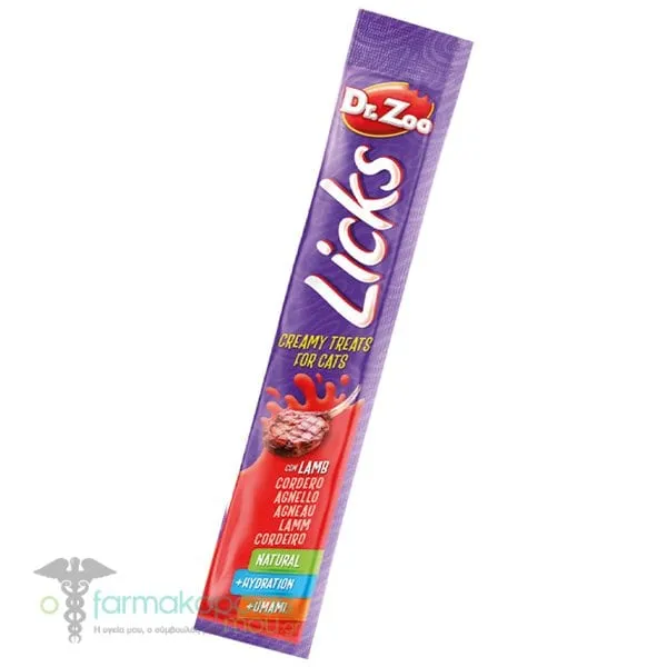 Dr. Zoo Licks Creamy Treats for Cats with Lamb, 15g