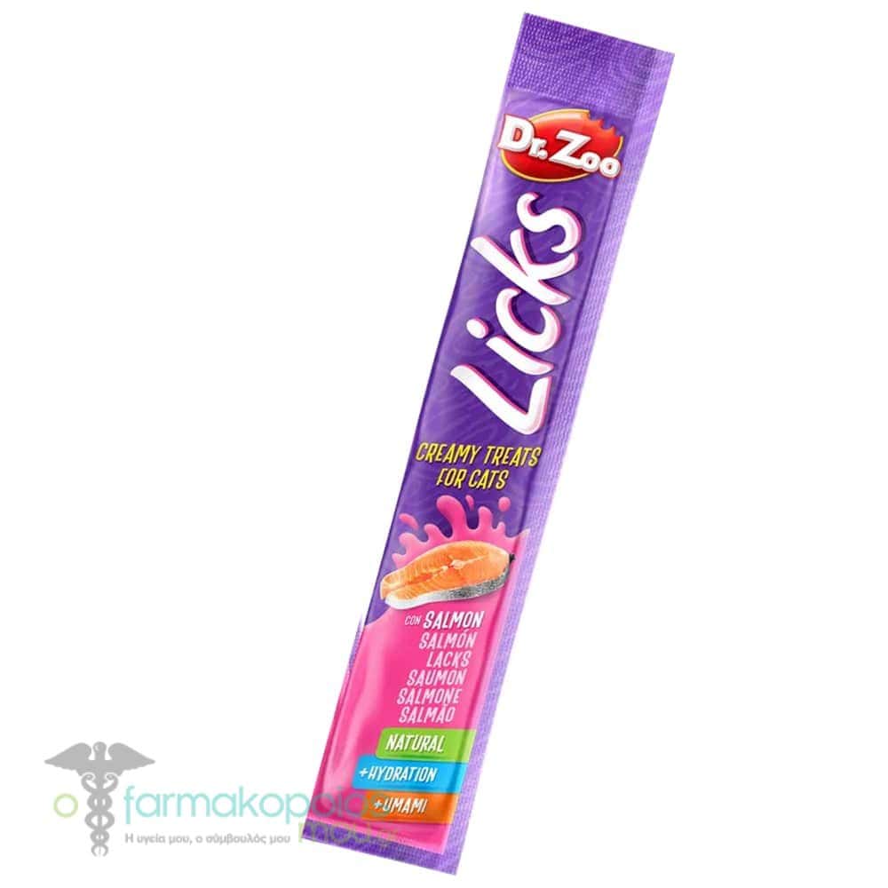 Dr. Zoo Licks Creamy Treats for Cats with Salmon, 15g