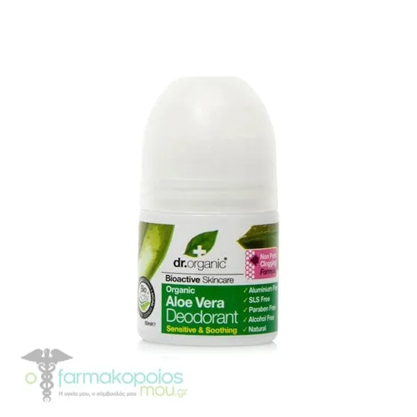 Dr.Organic Aloe Vera Deodorant, 50ml