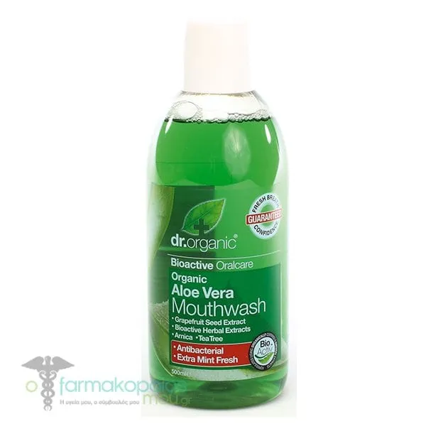 Dr.Organic Aloe Vera Mouthwash, 500ml