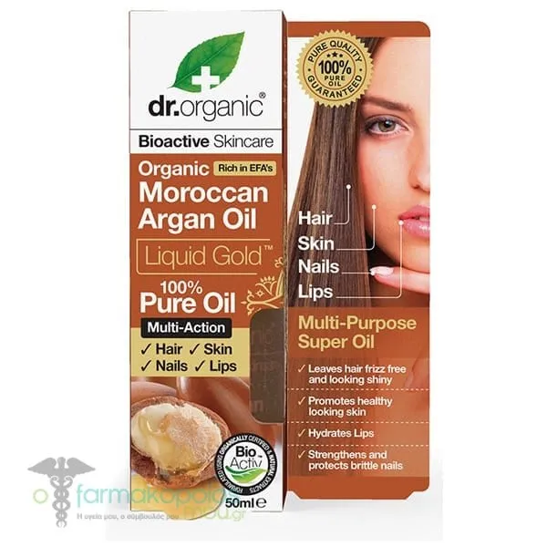 Dr. Organic, Moroccan Argan Oil Liquid Gold, 50ml