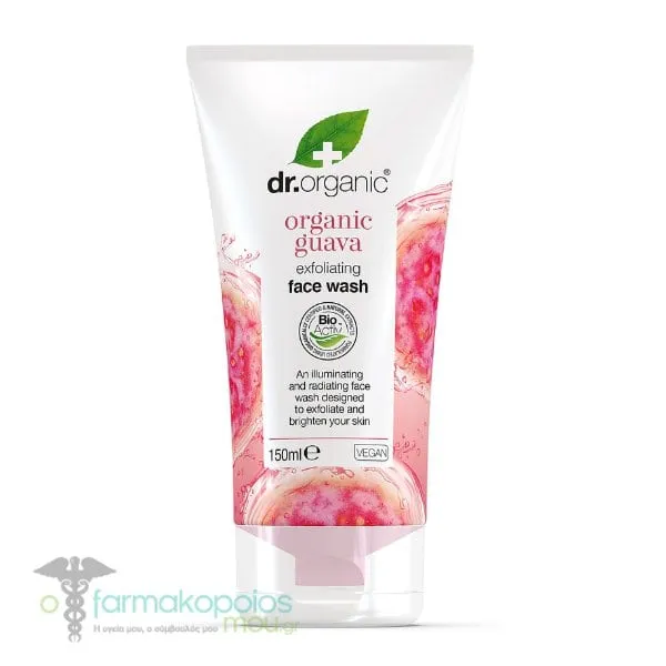 Dr.Organic Organic Guava Exfoliating Face Wash, 150ml