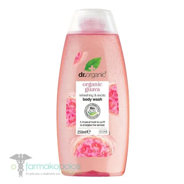 Dr.Organic Organic Guava Refreshing & Exotic Body Wash, 250ml