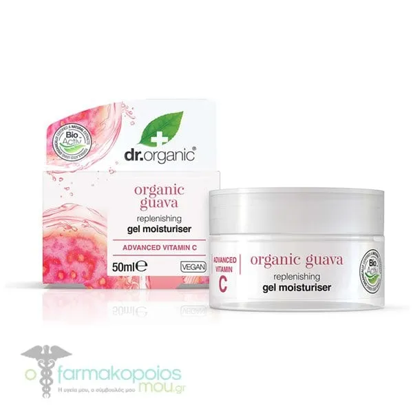 Dr.Organic Organic Guava Replenishing Gel Moisturiser, 50ml