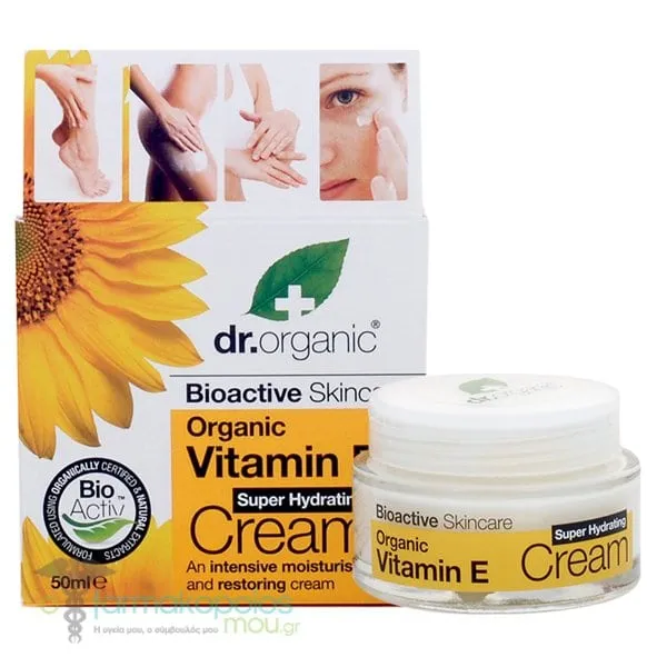 Dr. Organic Organic Vitamin E Super Hydrating Cream, 50ml