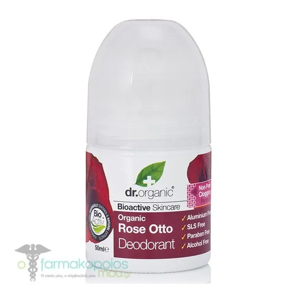 Dr. Organic Rose Otto Deodorant, 50ml