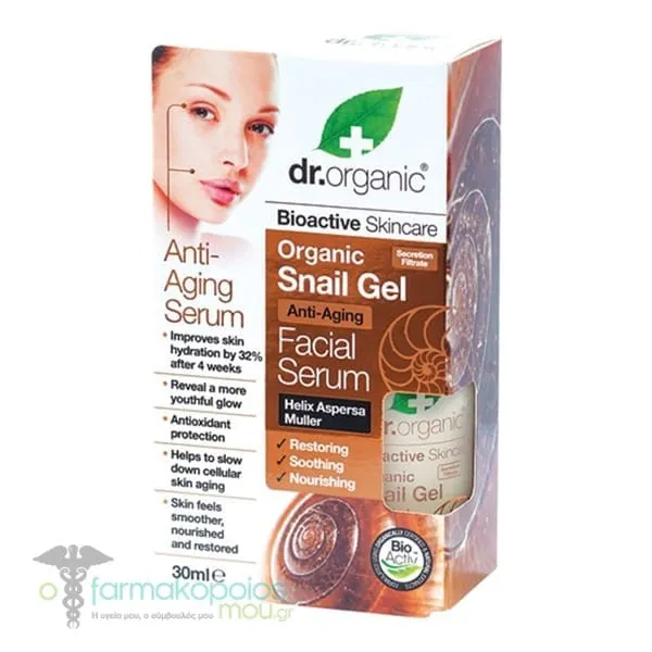 Dr. Organic Snail Gel Facial Serum, 30ml
