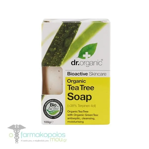 Dr. Organic Tea Tree Soap, 100gr