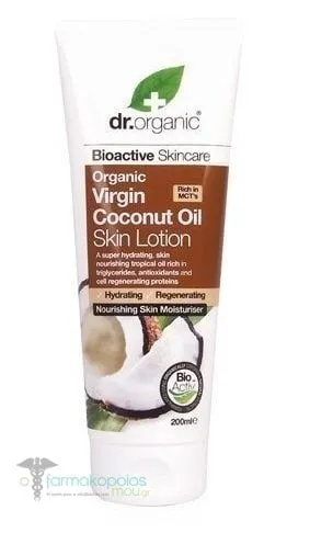 Dr. Organic Virgin Coconut Oil Skin Lotion, 200ml