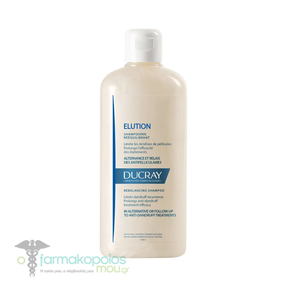 Ducray Elution Gentle Anti-Dandruff Rebalancing Shampoo, 400ml