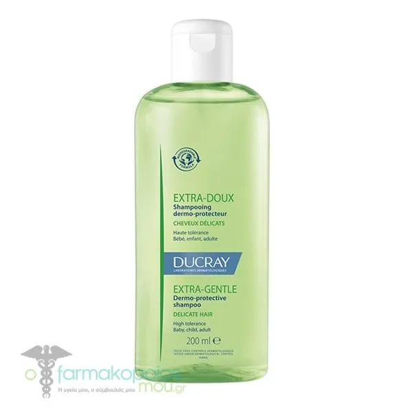 Ducray Extra-Gentle Dermo-Protective Shampoo for Delicate Hair, 200ml