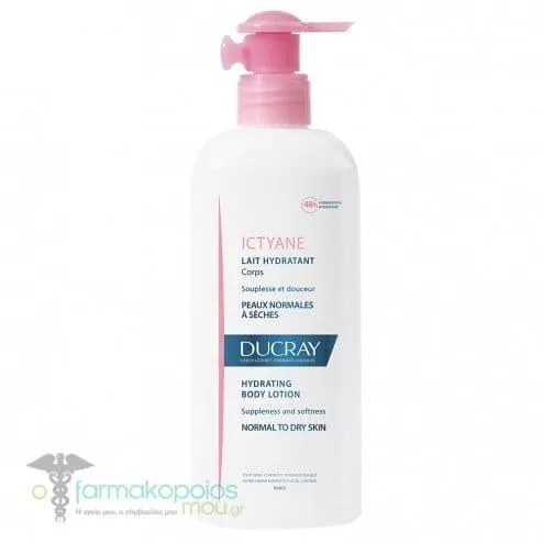 Ducray Ictyane Hydrating Body Lotion for Normal to Dry Skin, 400ml