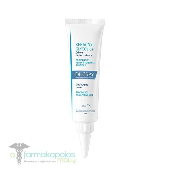 Ducray Keracnyl Glycolic+ Unclogging Cream, 30ml