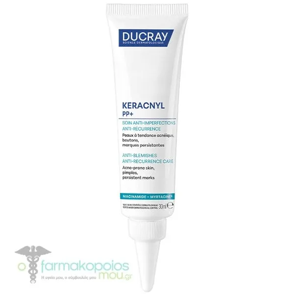 Ducray Keracnyl PP+ Κρέμα κατά των Ατελειών &amp; των Σημαδιών για Δέρμα με Τάση Ακμής, 30ml