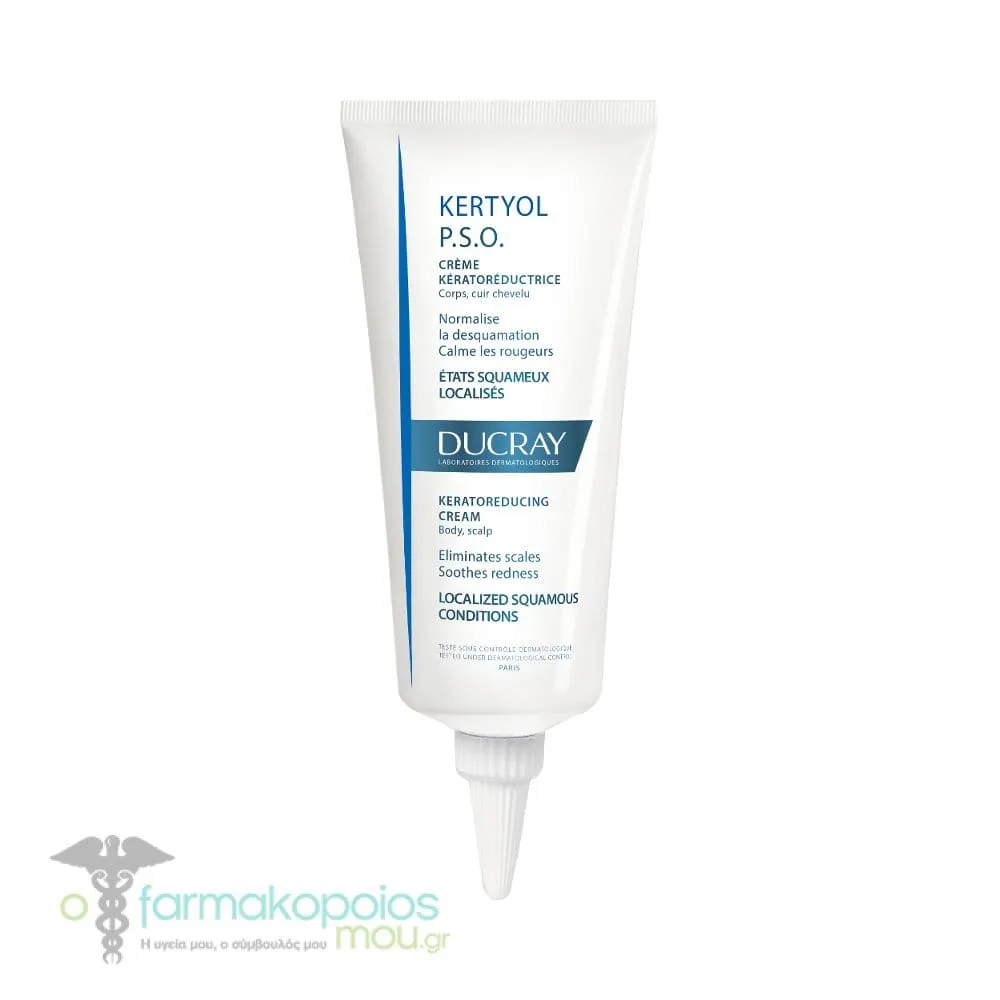 Ducray Kertyol P.S.O. Cream Complementary Care for Psoriasis-Prone Skin, 100ml