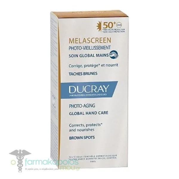 Ducray Melascreen Photo-Aging Global Hand Care for Brown Spots SPF50+, 50ml