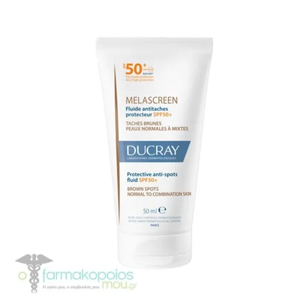 Ducray Melascreen Protective Anti-Spots Fluid Normal to Combination Skin SPF50+, 50ml