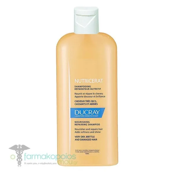 Ducray Nutricerat Nourishing Repairing Shampoo, 200ml