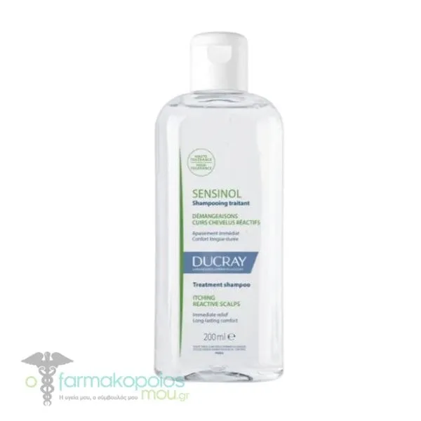 Ducray Sensinol Physio-Protective Treatment Shampoo for Sensitive & Itchy Scalp, 400ml