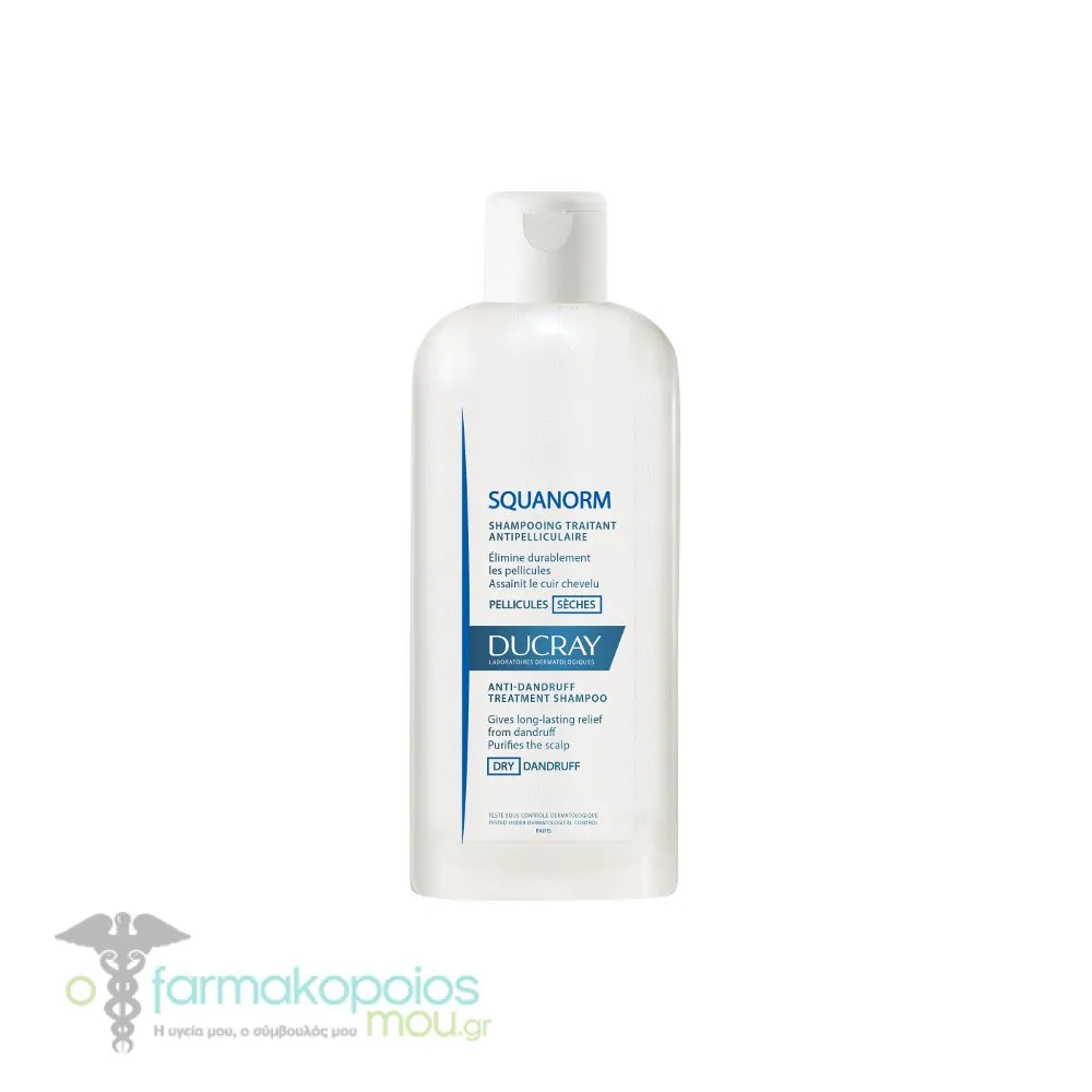 Ducray Squanorm Anti-Dandruff Treatment Shampoo Dry Dandruff, 200ml