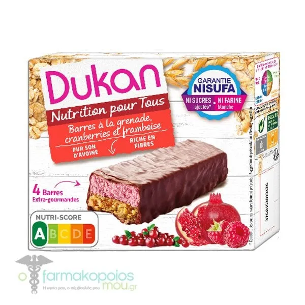 Dukan Expert Γκοφρέτα Βρώμης με Σοκολάτα &amp; Μούρα (4x30gr), 120gr