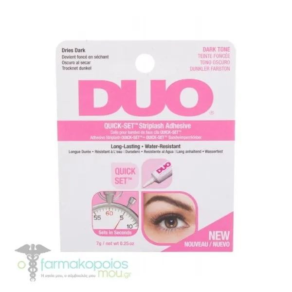 Duo Lash Quick-Set Striplash Adhesive Dark Tone Κόλλα για Βλεφαρίδες Μαύρη, 7g