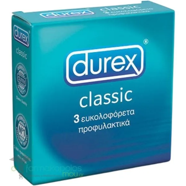 Durex Classic Προφυλακτικά, 3τεμ