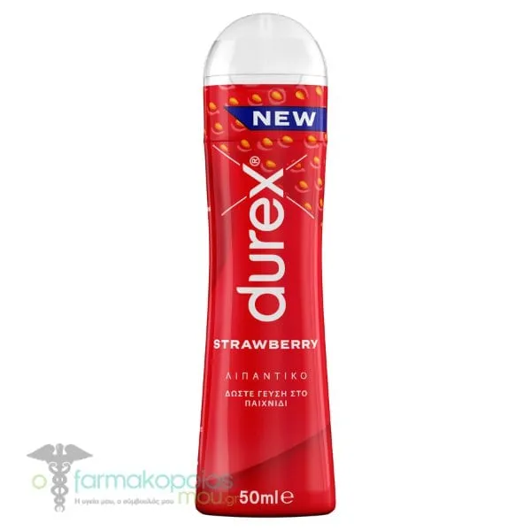 Durex Lube Strawberry Λιπαντικό Φράουλα, 50ml