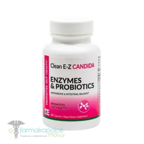 Dynamic Enzymes Clean E-Z Candida, 60caps
