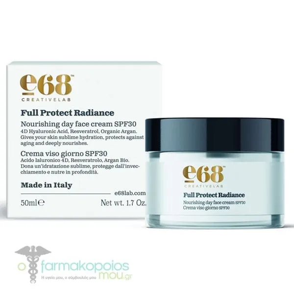 E68 Full Protect Radiance Nourishing Day Face Cream SPF30, 50ml