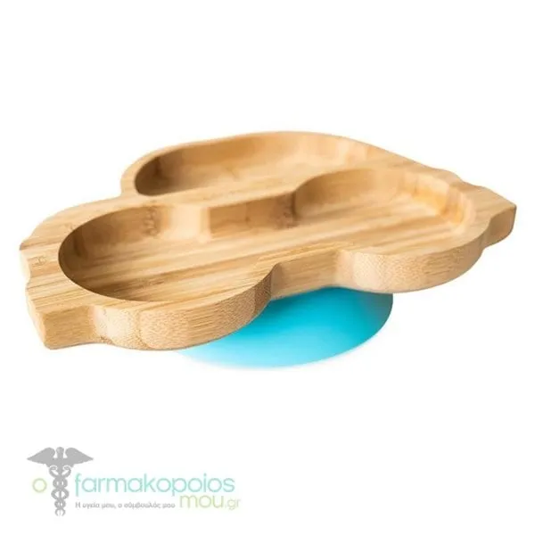 Eco Rascals Bamboo Car Suction Plate, 1ps - BLUE