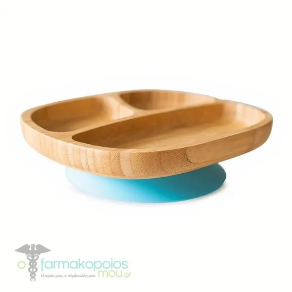 Eco Rascals Bamboo Toddler Plate, 1τεμ - BLUE