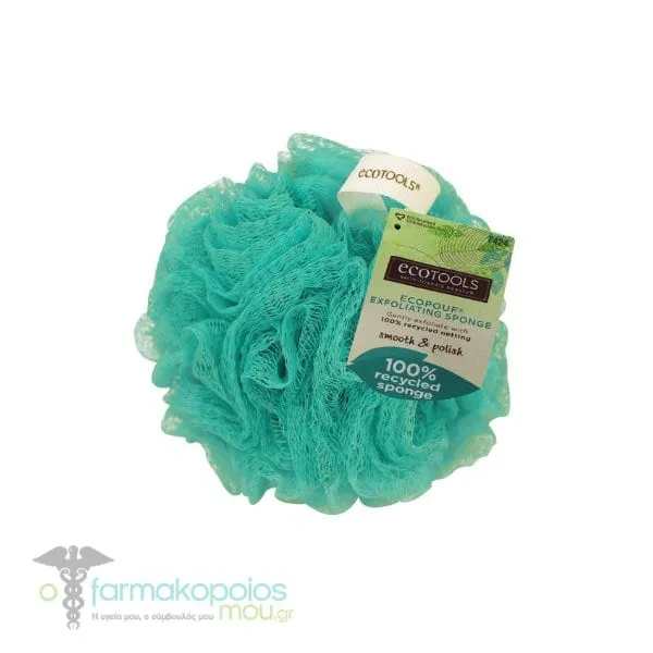 EcoTools Exfoliating EcoPouf Sponge Σφουγγάρι Μπάνιου, 1τεμ - Βεραμάν